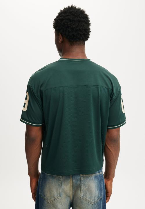 Cotton On - Football Jersey - Pineneedle Green/Cosmic
