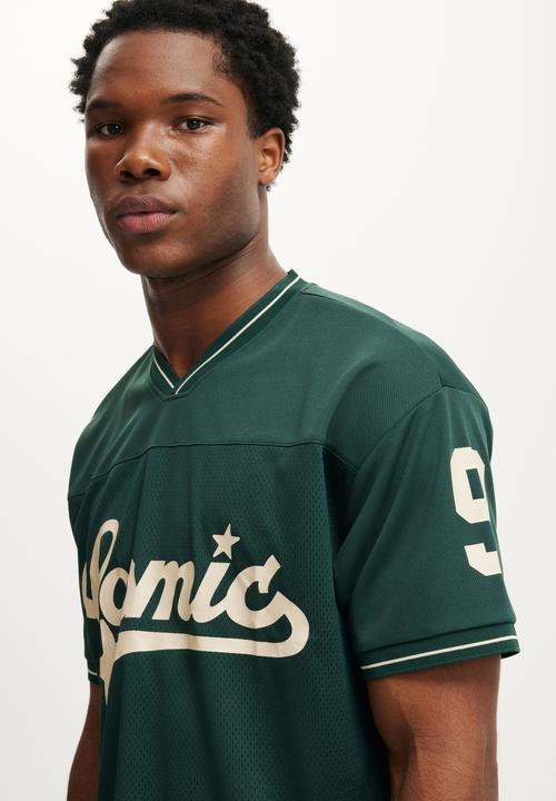 Cotton On - Football Jersey - Pineneedle Green/Cosmic