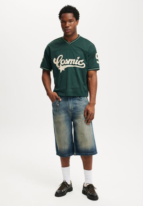 Cotton On - Football Jersey - Pineneedle Green/Cosmic