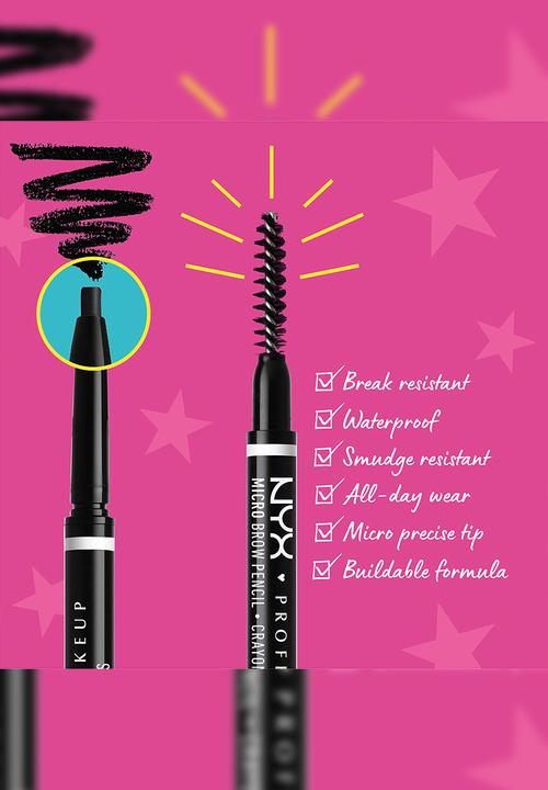 NYX Professional Makeup - Micro Brow Pencil - Black