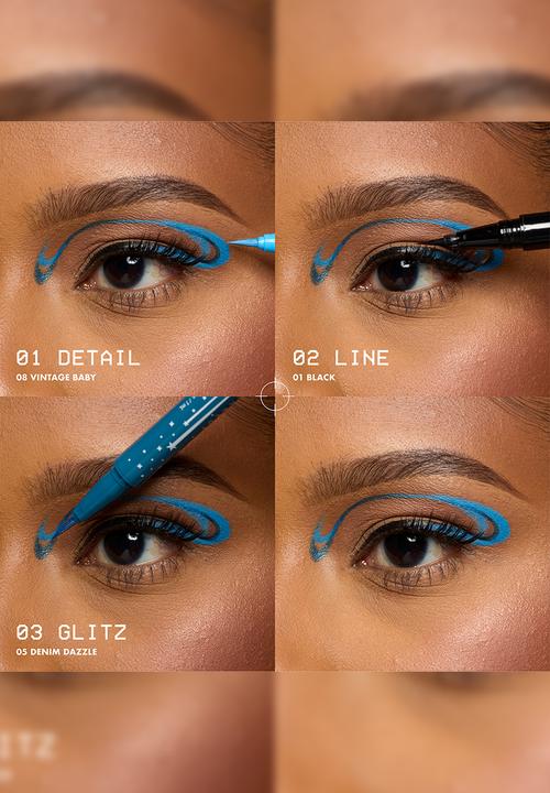 NYX Professional Makeup - Epic Ink Liner Glitz - Denim Dazzle