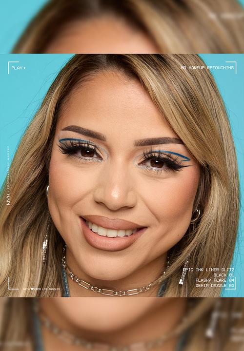 NYX Professional Makeup - Epic Ink Liner Glitz - Denim Dazzle