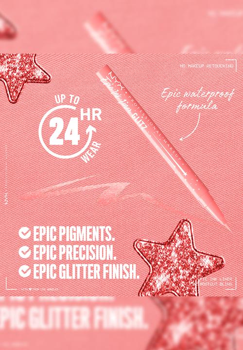 NYX Professional Makeup - Epic Ink Liner Glitz - Bootcut Bling