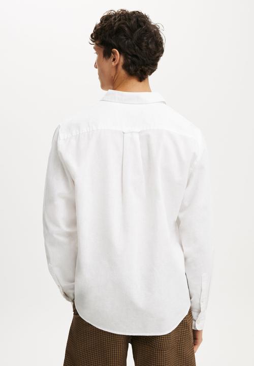 Cotton On - Luca Long Sleeve Shirt - White