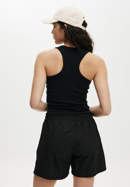Cotton On - Active Core Rib Racer Tank - Black