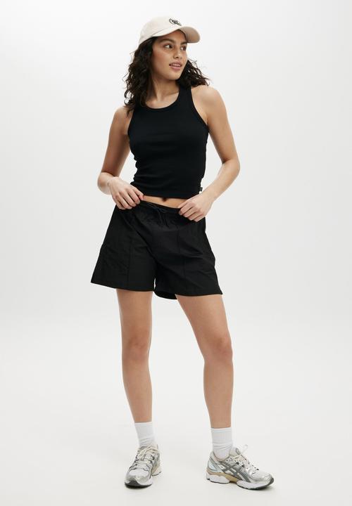 Cotton On - Active Core Rib Racer Tank - Black