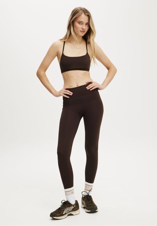 Cotton On - Bondi Everyday Full Length Tight - French Roast