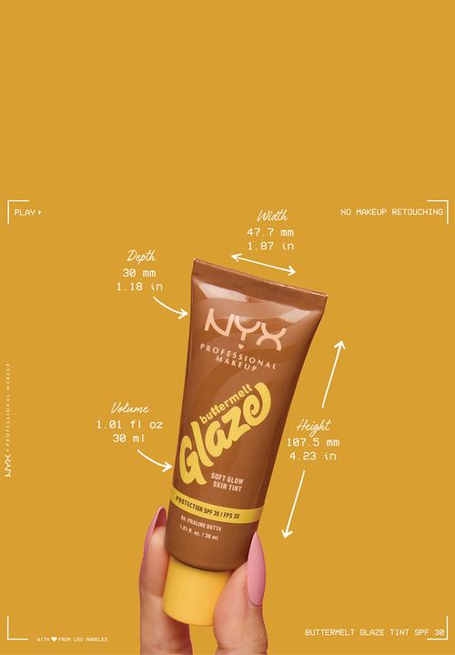 NYX Professional Makeup - Buttermelt Glaze Spf 40 - 06 Praline Butta