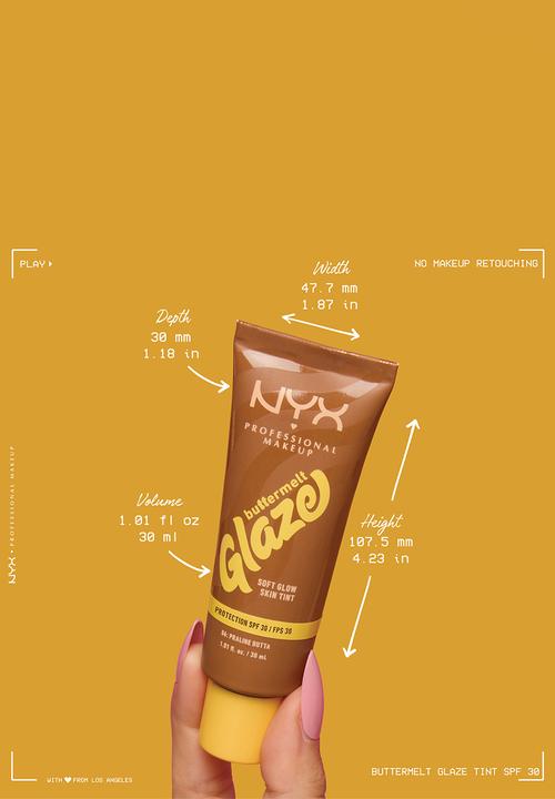 NYX Professional Makeup - Buttermelt Glaze Spf 40 - 09 Hazelnut Butta