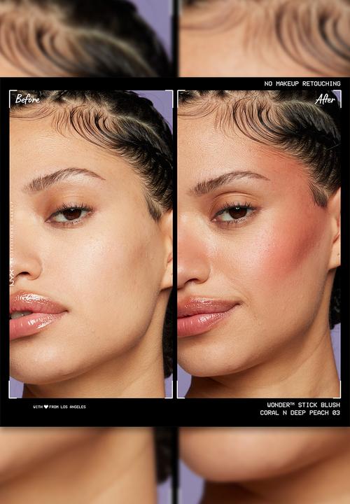 NYX Professional Makeup - Wonder Stick Cream Blush - Coral and Deep Peach