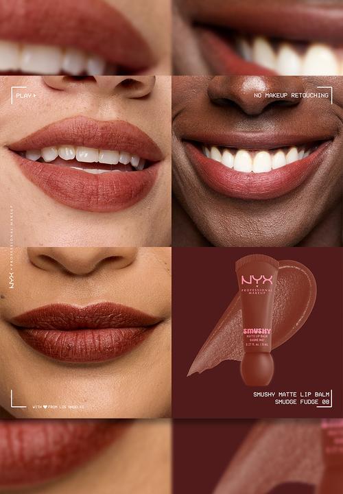NYX Professional Makeup - Soft Matte Smushy Lip Balm - 08 Smudge Fudge