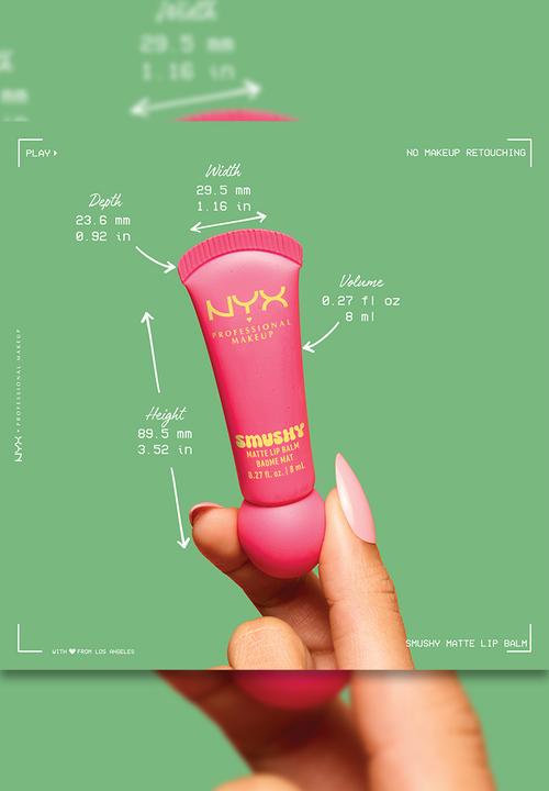 NYX Professional Makeup - Soft Matte Smushy Lip Balm - 08 Smudge Fudge