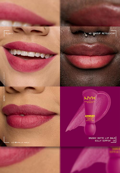 NYX Professional Makeup - Soft Matte Smushy Lip Balm - 12 Silly Sippin