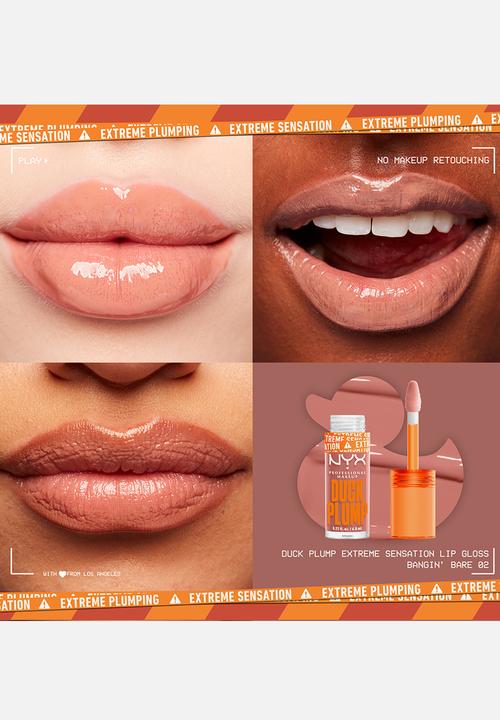 NYX Professional Makeup - Duck Plump High Pigment Plumping Lip Gloss - 02 Bangin Bare