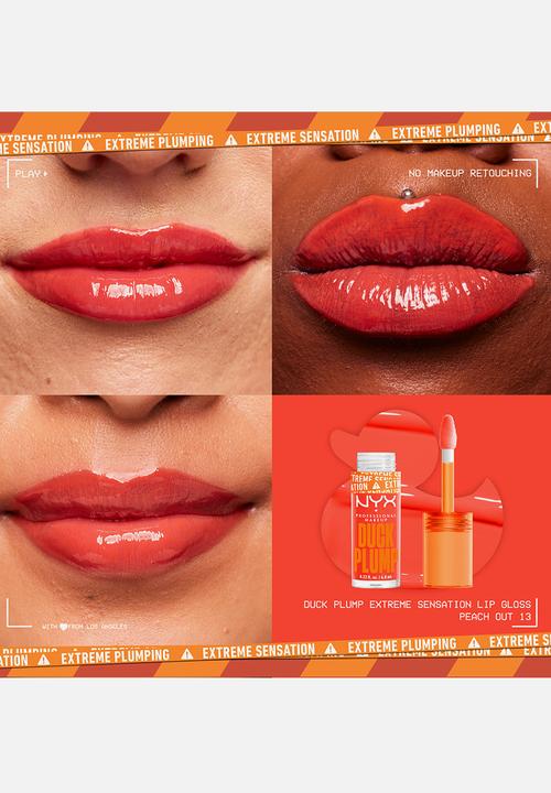 NYX Professional Makeup - Duck Plump High Pigment Plumping Lip Gloss - 13 Peach Out 