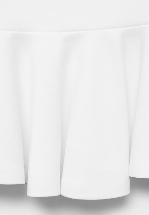 MANGO - Top Peplum - White