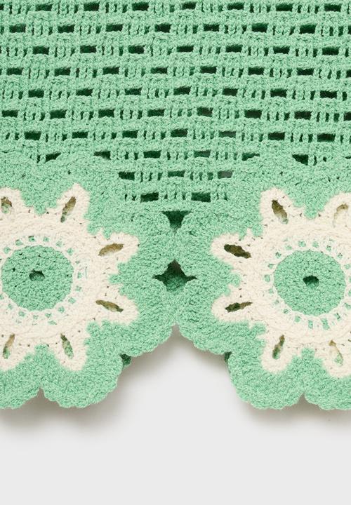 MANGO - Top Fleur - Light/Pastel Green