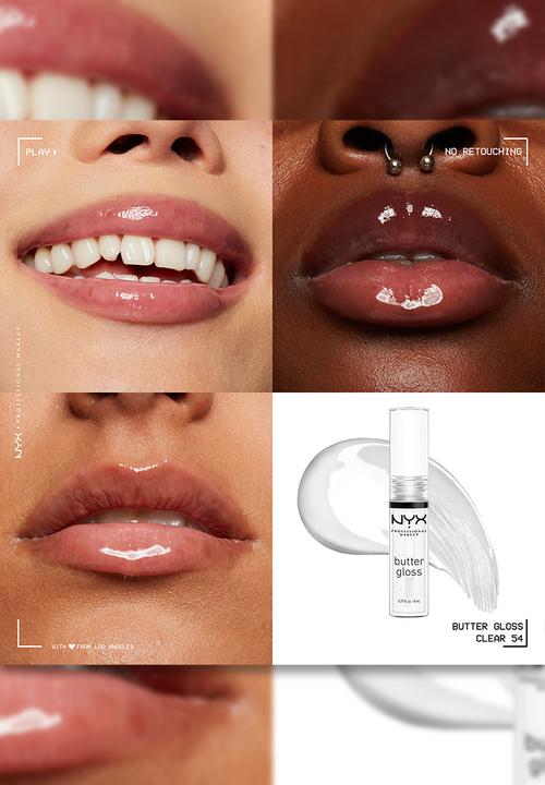 NYX Professional Makeup - Pride Butter Lip Gloss - Clear