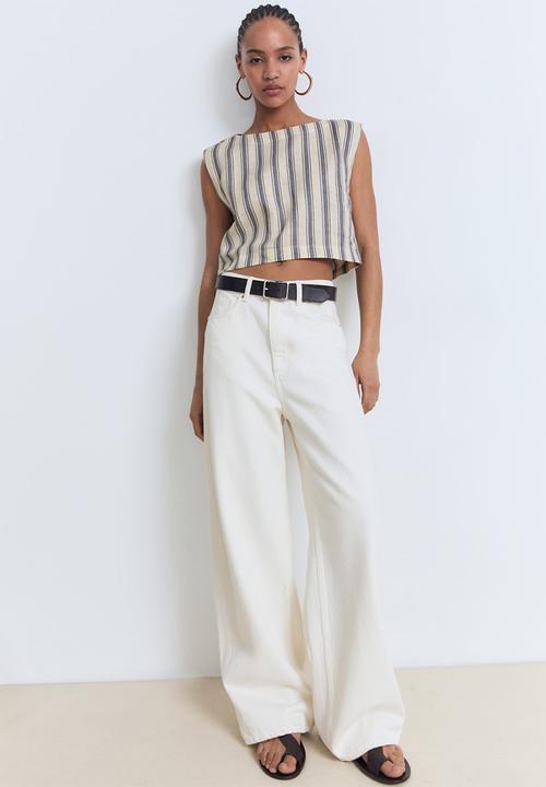 MANGO - Top Fred - Light Beige