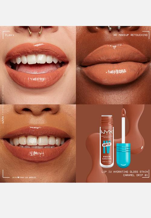 NYX Professional Makeup - Lip IV Hydrating Glossy Lip Stain With 12hr Hydration - Caramel Drip