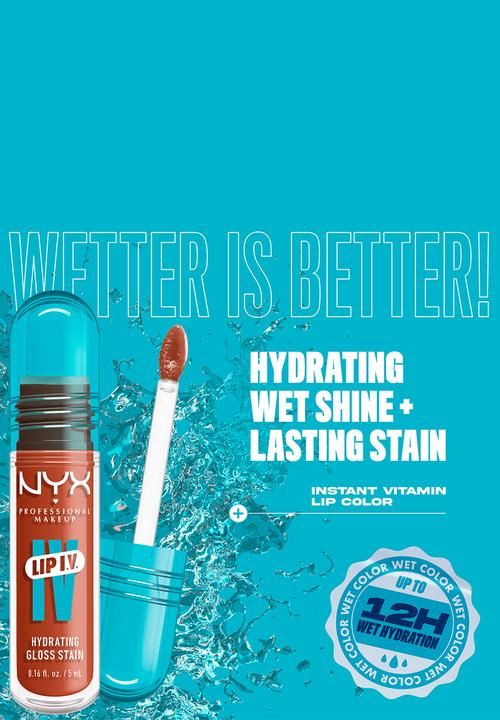 NYX Professional Makeup - Lip IV Hydrating Glossy Lip Stain With 12hr Hydration - Caramel Drip