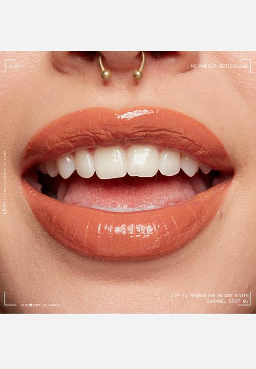 NYX Professional Makeup - Lip IV Hydrating Glossy Lip Stain With 12hr Hydration - Caramel Drip