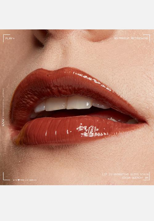 NYX Professional Makeup - Lip IV Hydrating Glossy Lip Stain With 12hr Hydration - Cocoa Quench