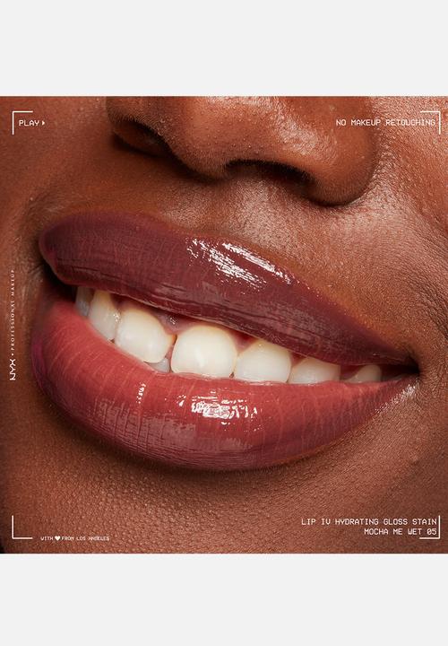 NYX Professional Makeup - Lip IV Hydrating Glossy Lip Stain With 12hr Hydration - Mocha Me Wet