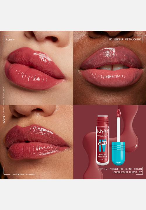 NYX Professional Makeup - Lip IV Hydrating Glossy Lip Stain With 12hr Hydration - Bubblegum Burst