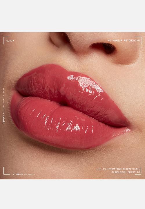 NYX Professional Makeup - Lip IV Hydrating Glossy Lip Stain With 12hr Hydration - Bubblegum Burst