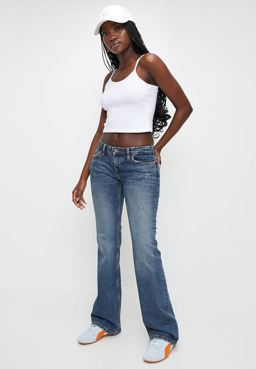 Cotton On - Low rise bootcut jean - Tear Drop Blue