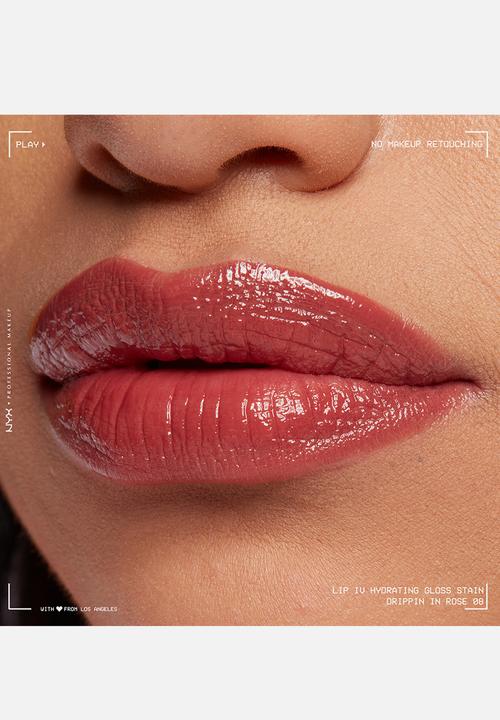 NYX Professional Makeup - Lip IV Hydrating Glossy Lip Stain With 12hr Hydration - Drippin In Rose
