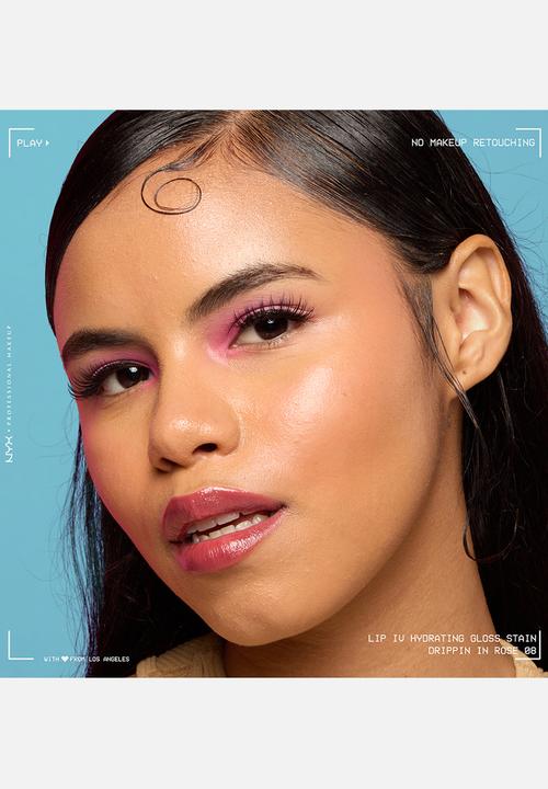 NYX Professional Makeup - Lip IV Hydrating Glossy Lip Stain With 12hr Hydration - Drippin In Rose