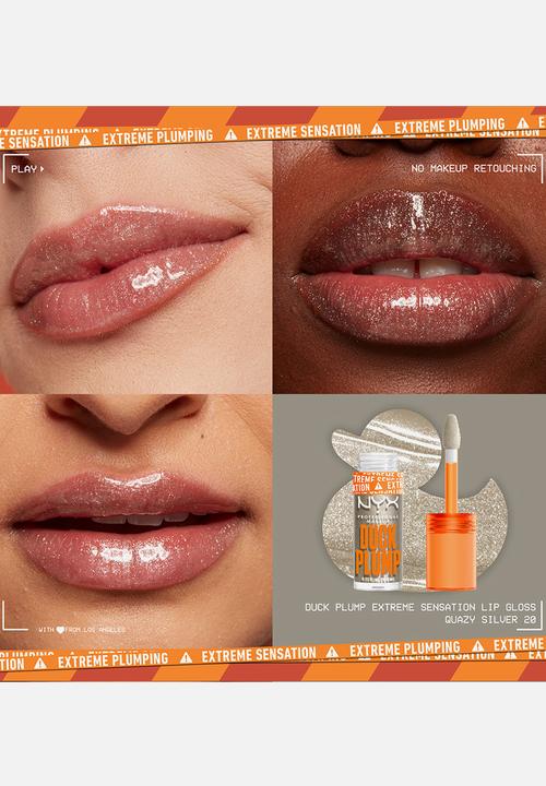 NYX Professional Makeup - Duck Plump High Pigment Plumping Lip Gloss - 20 Quazy Silver 