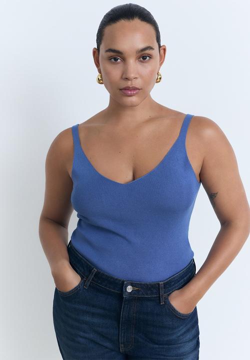 MANGO - Top Gym - Light/Pastel Blue