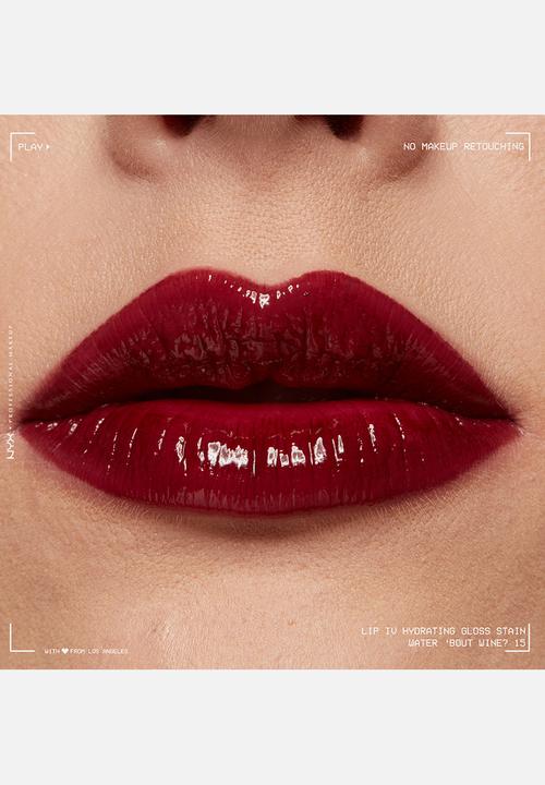 NYX Professional Makeup - Lip IV Hydrating Glossy Lip Stain With 12hr Hydration - Water Bout Wine