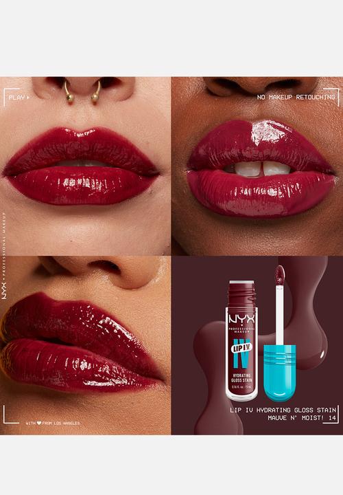 NYX Professional Makeup - Lip IV Hydrating Glossy Lip Stain With 12hr Hydration - Mauve N Moist