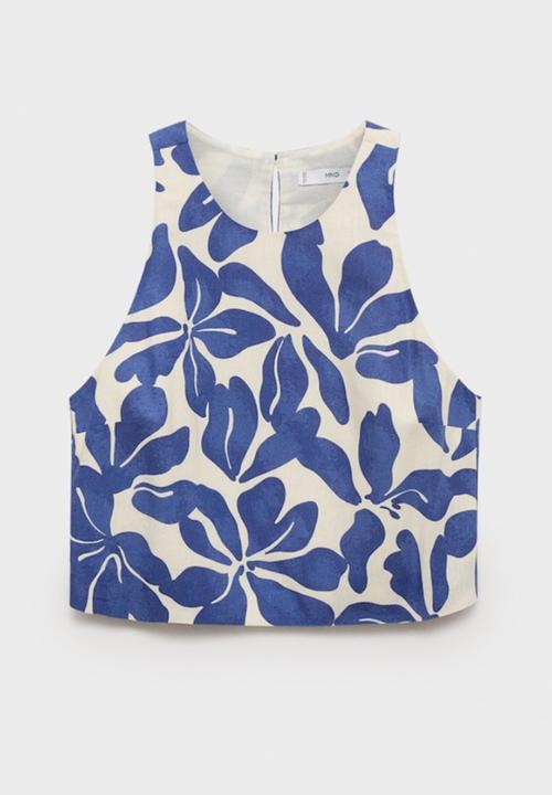 MANGO - Top Jamie - Medium Blue