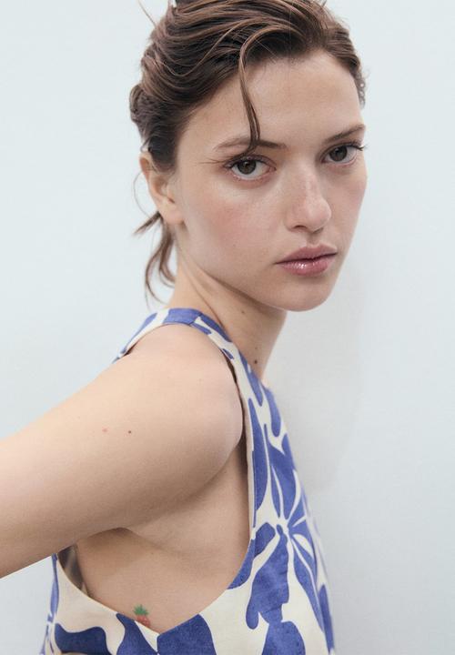 MANGO - Top Jamie - Medium Blue