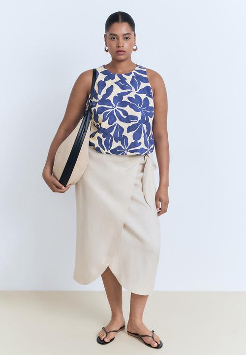 MANGO - Top Jamie - Medium Blue