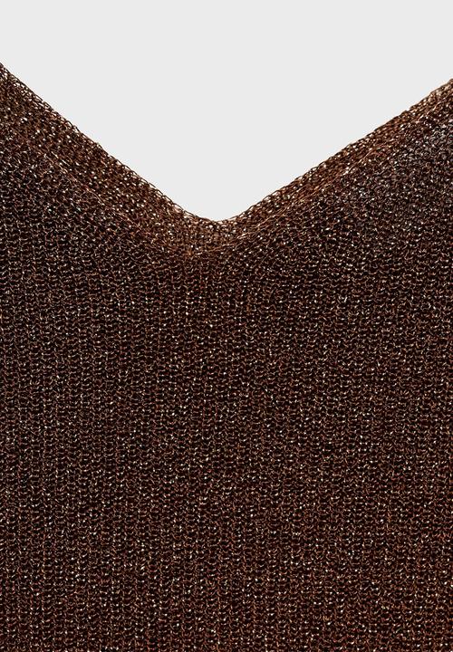 MANGO - Top Kling - Brown