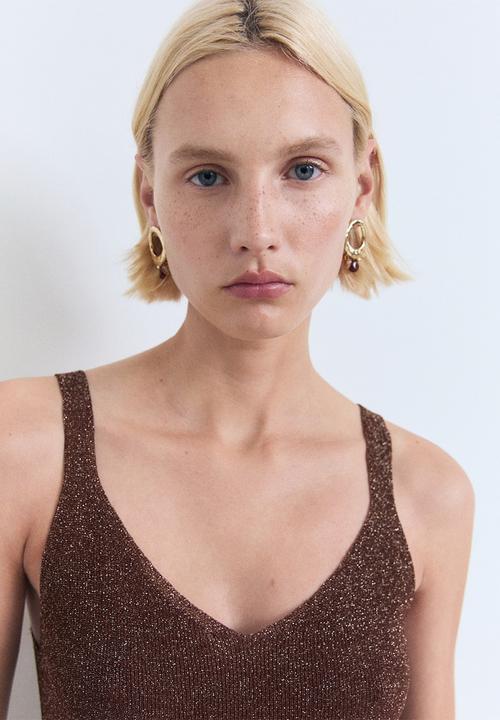 MANGO - Top Kling - Brown