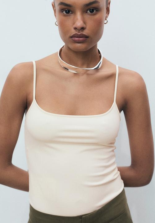MANGO - Top Bacara - Light Beige