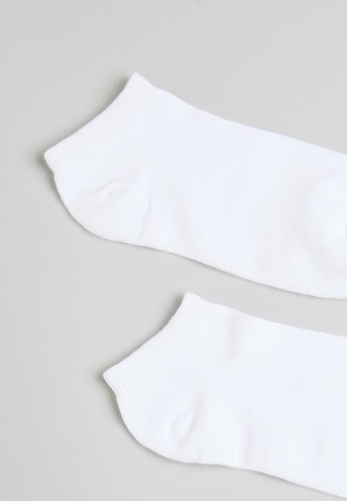 Brave Soul - 5Pk White Trainer Socks - White
