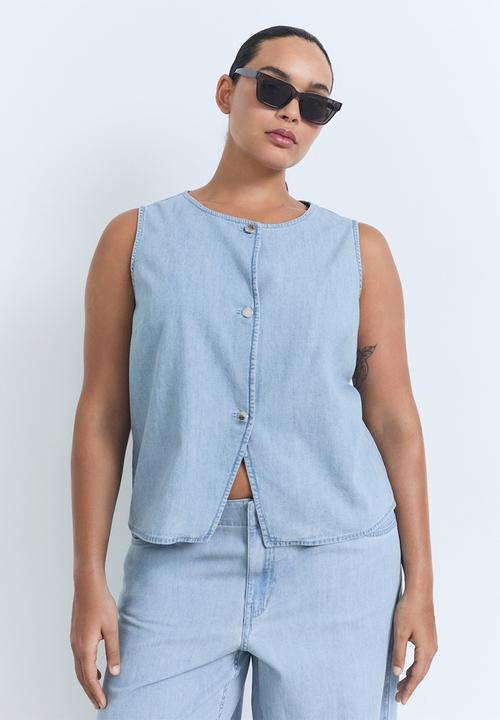 MANGO - Top Vionet - Open Blue
