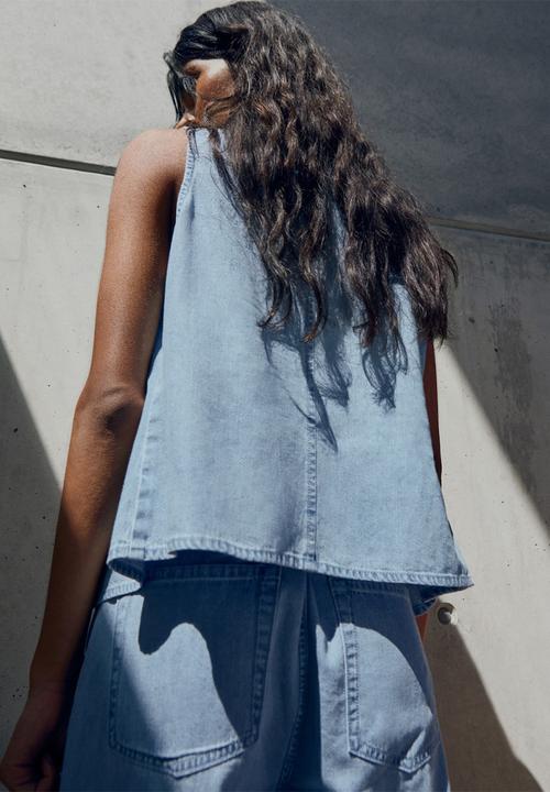 MANGO - Top Vionet - Open Blue