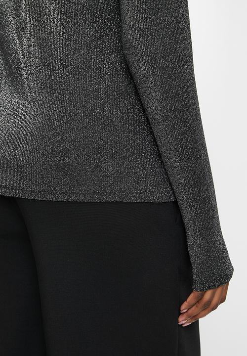 MANGO - T-shirt secondbi - black