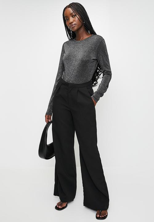 MANGO - T-shirt secondbi - black