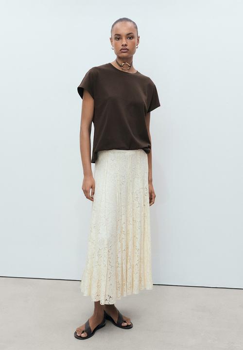 MANGO - T-shirt Sevilla -  Brown