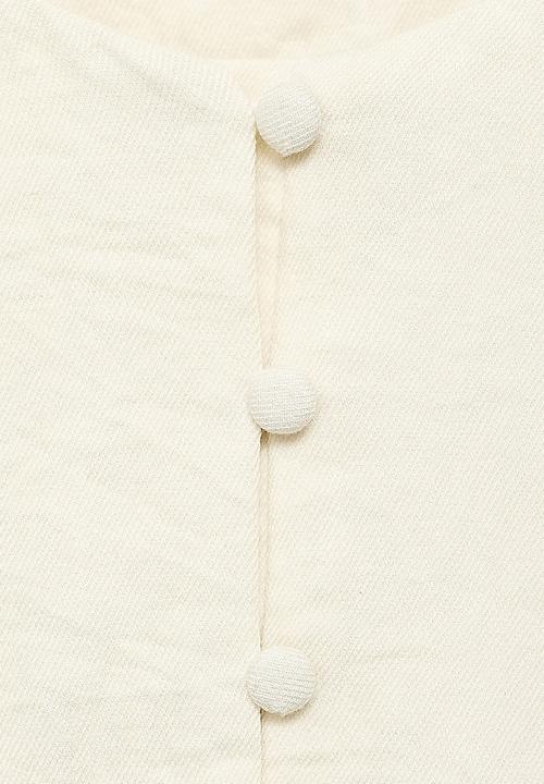 MANGO - Vest Perth - Light Beige